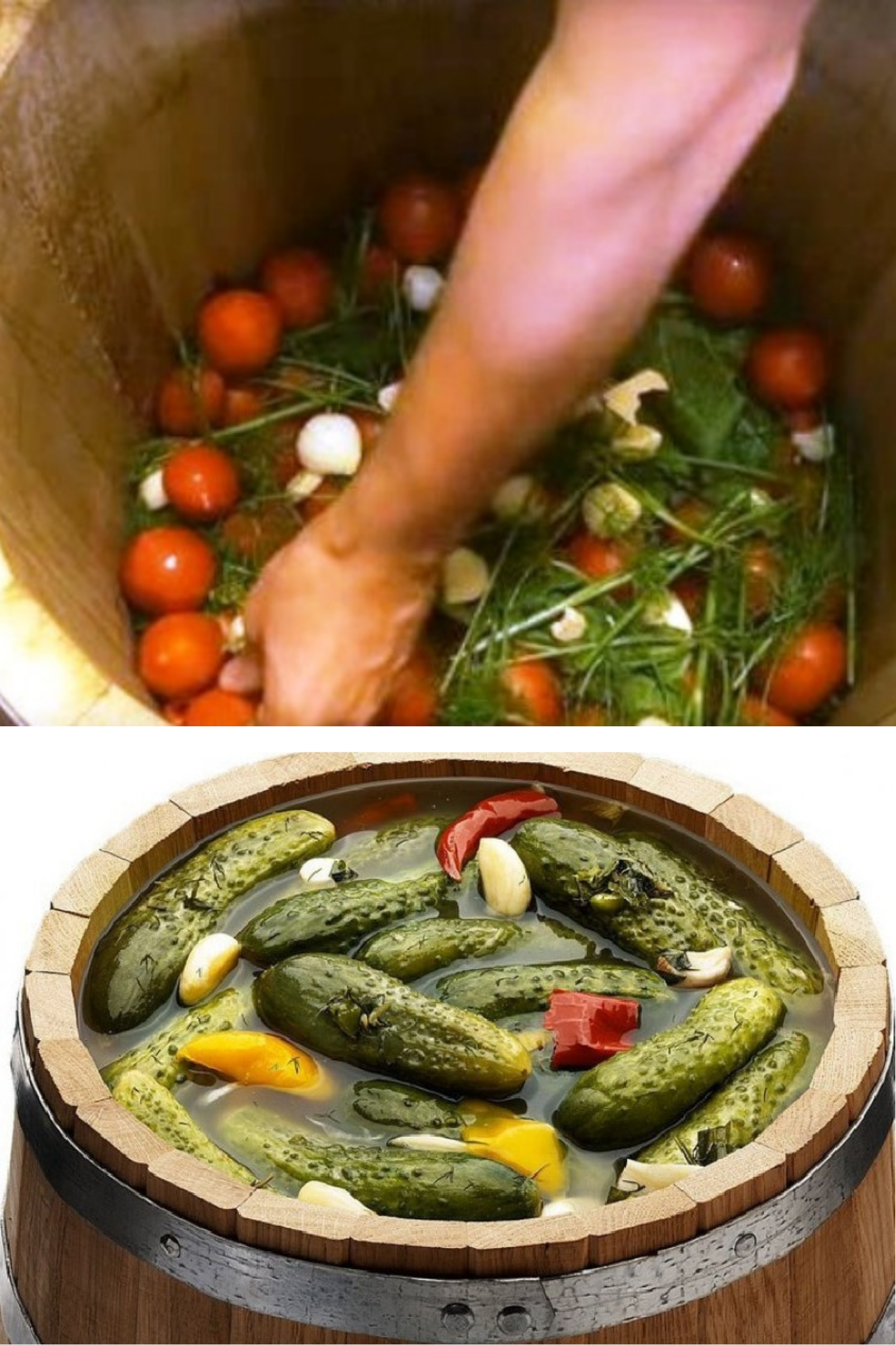 Murături asortate la butoi