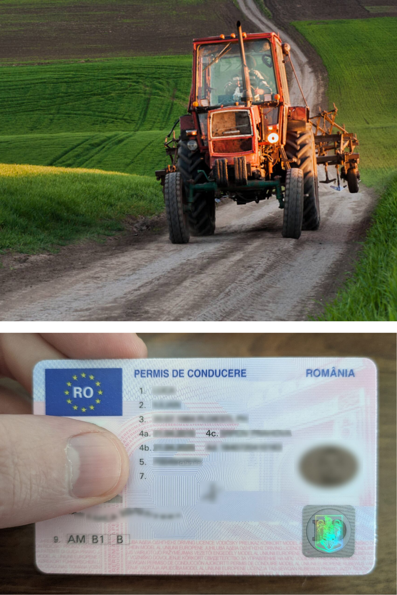 oferii cu permis B primesc dreptul de a conduce tractoare lente