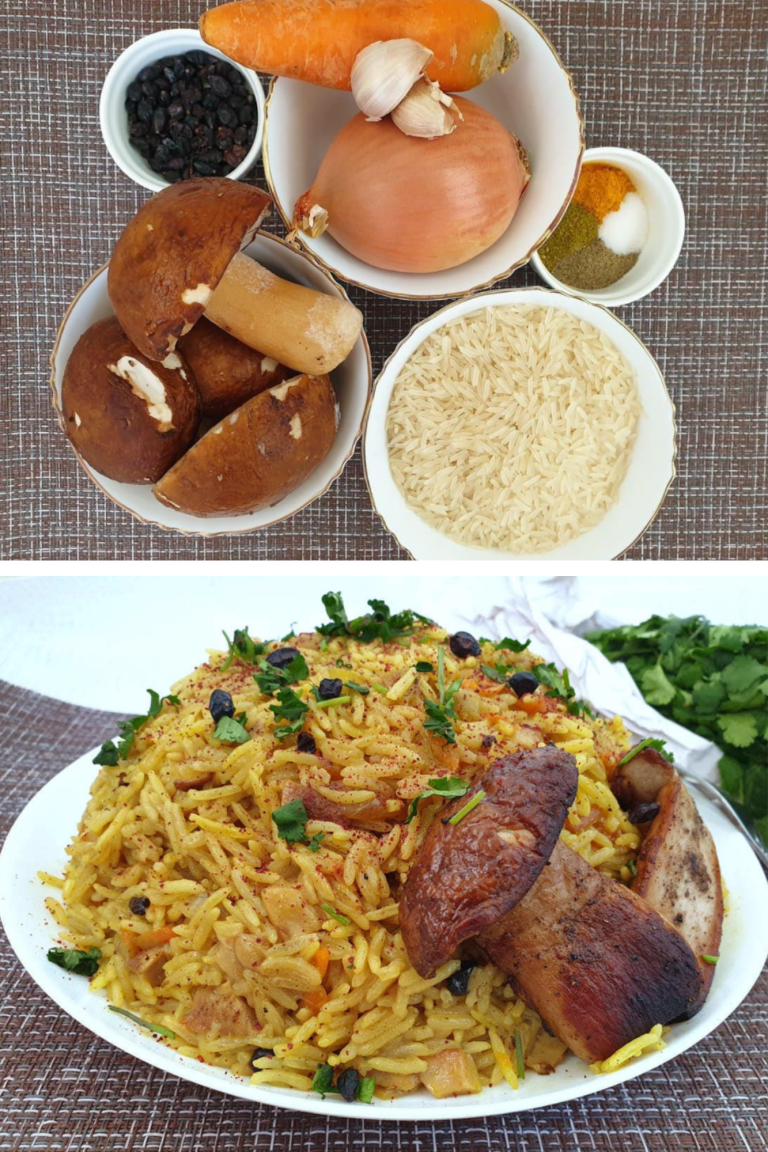 Pilaf de Post cu ciuperci