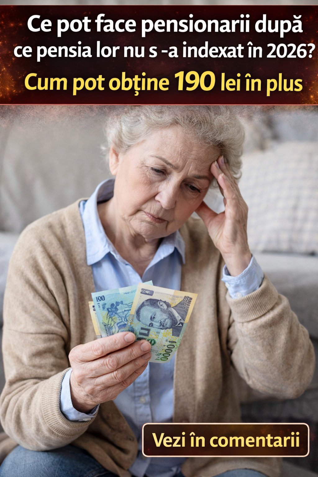 Ce pot face pensionarii după ce pensia lor nu a crescut în 2026