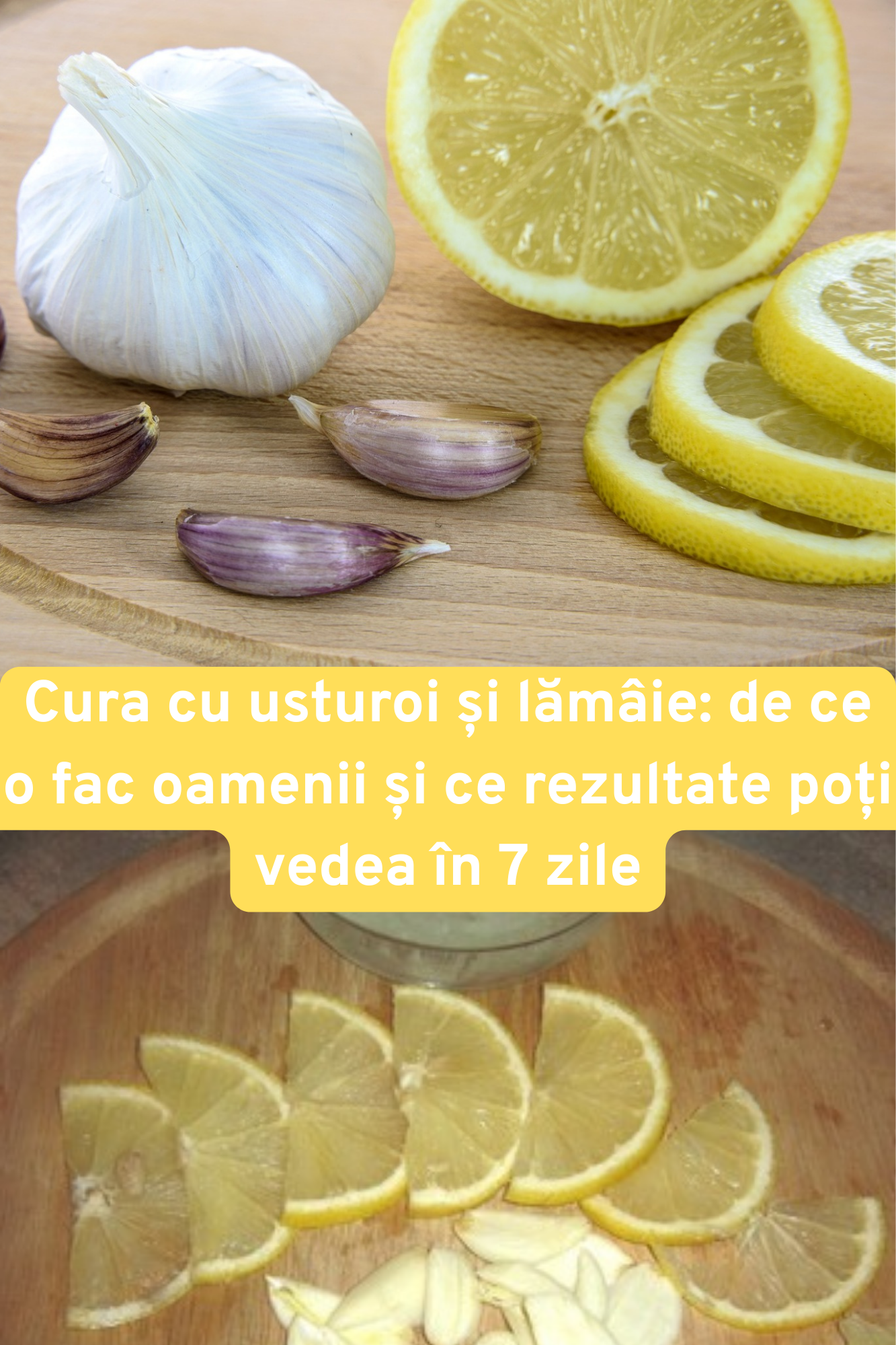 cura cu usturoi și lămâie