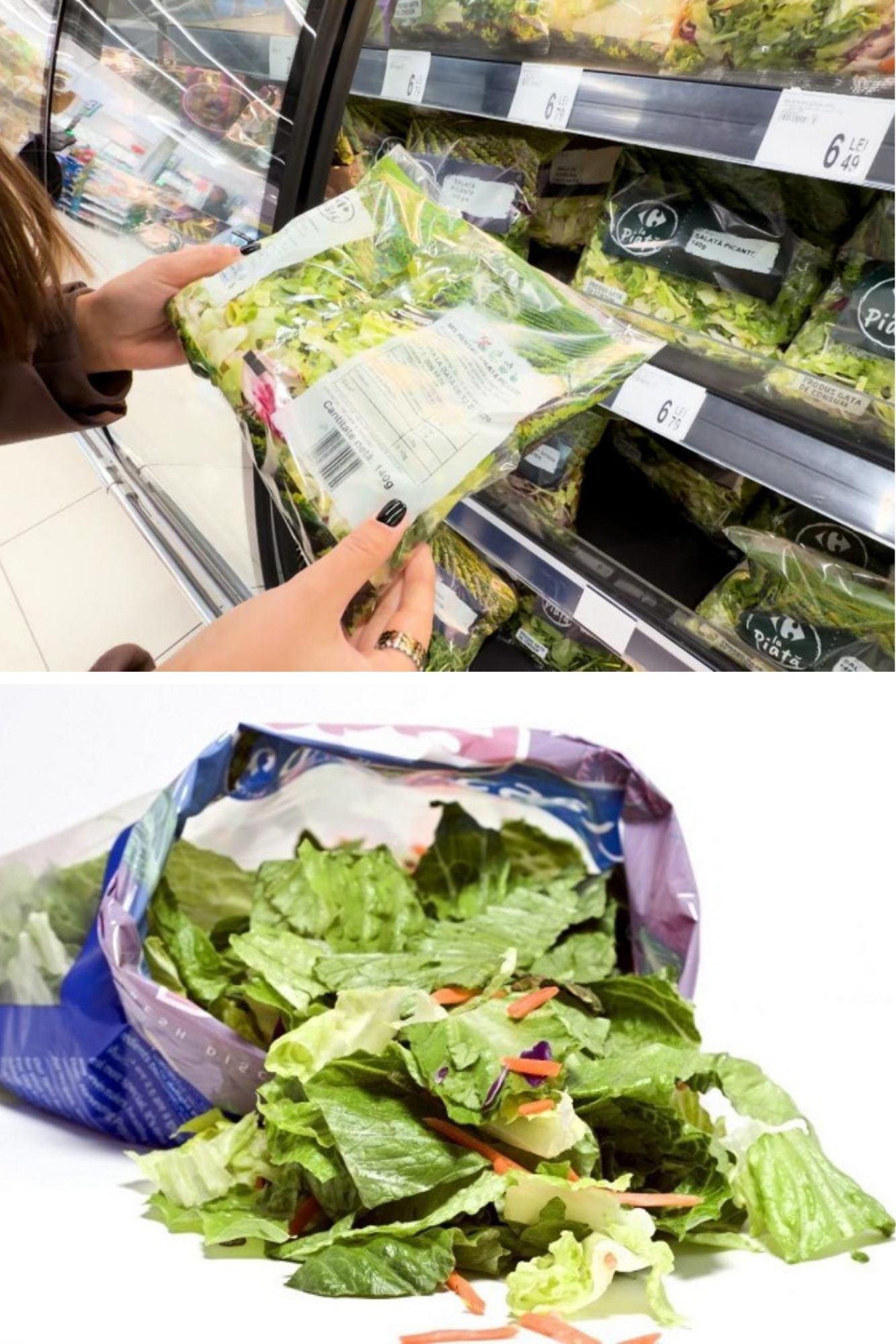 salata la pungă din supermarketuri