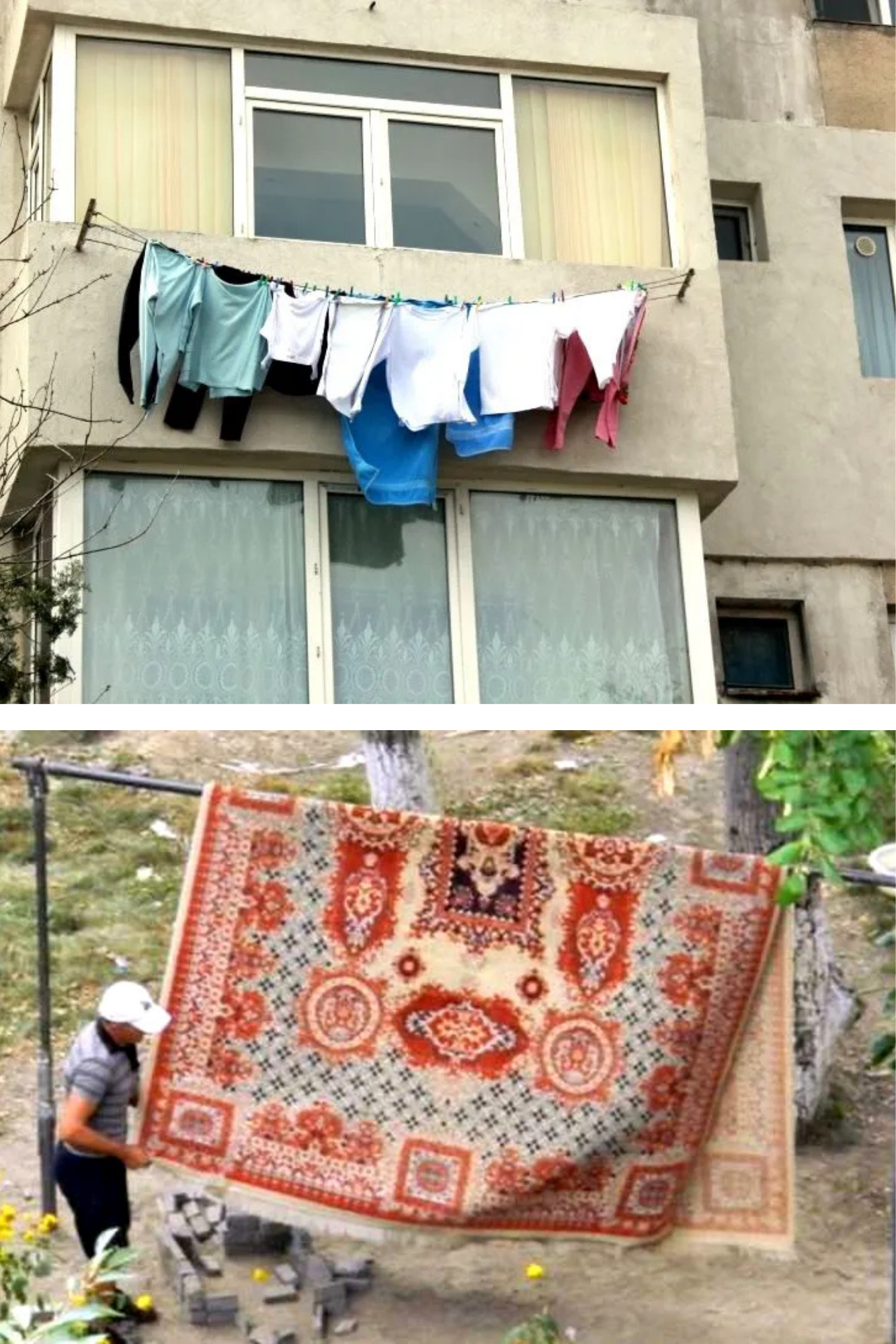 Uscarea rufelor în balcoanele deschise