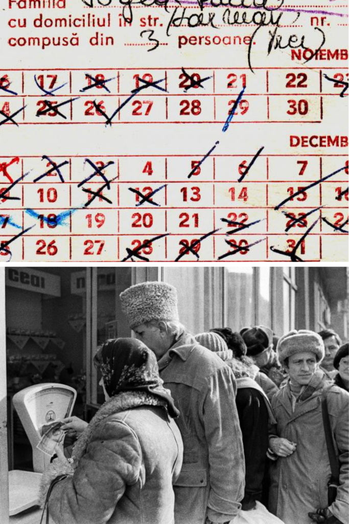 Viața pe cartelă. Cât „aveai voie” să mănânci și cât trebuia să cântărești, pe hârtie, în România anilor ’80