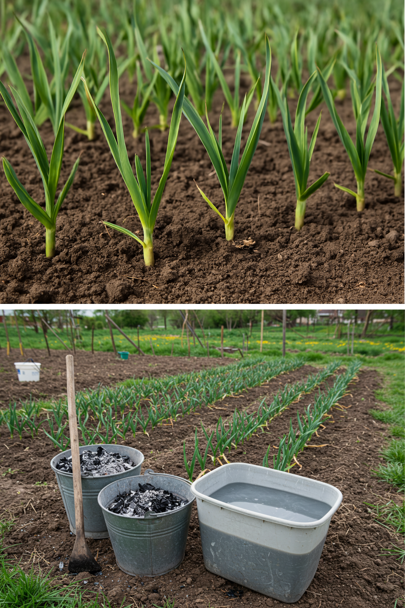 Usturoiul plantat toamna