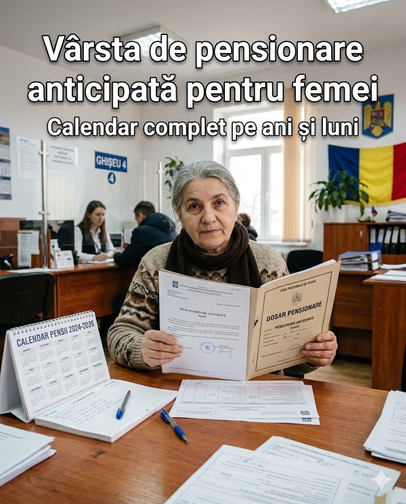 Vârsta de pensionare anticipată pentru femei: calendar complet pe ani și luni