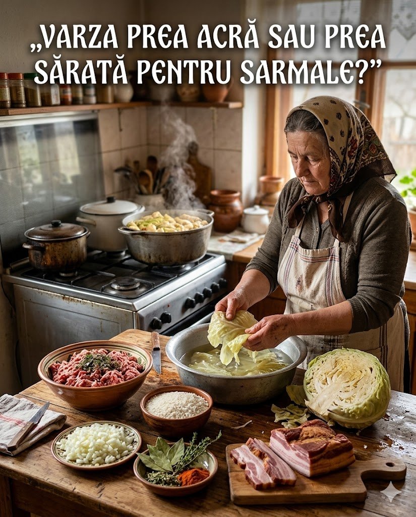 Trucul lui Sorin Bontea. Ce sa faci daca varza pentru sarmale este prea acra sau prea sarata.