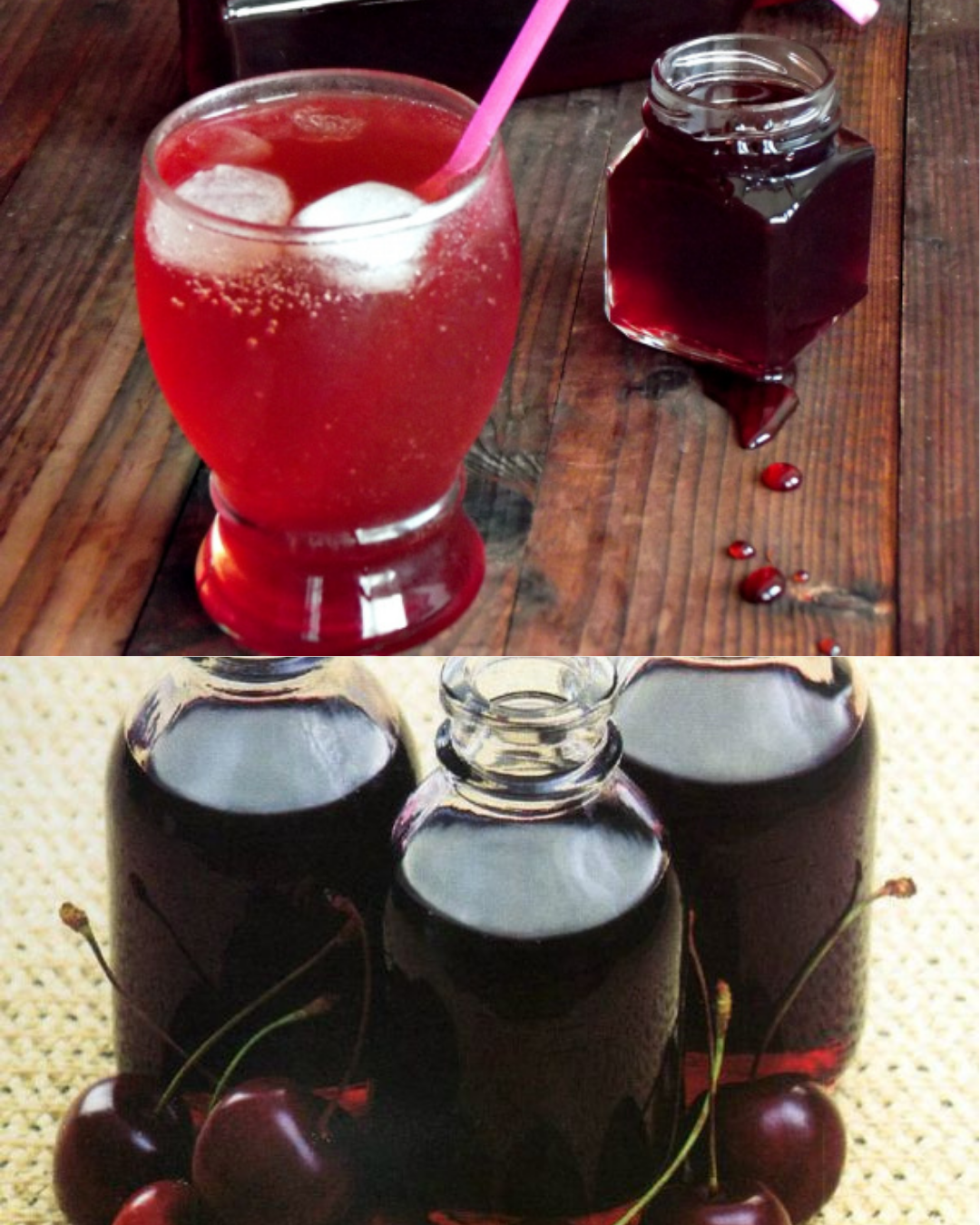 Sirop de vișine la rece