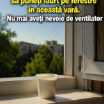Trucul cu iaurt pe ferestre în zilele caniculare