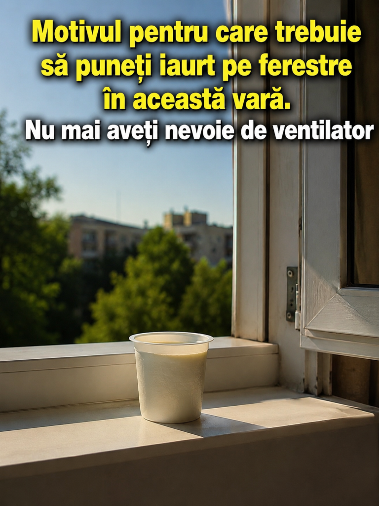 Trucul cu iaurt pe ferestre în zilele caniculare