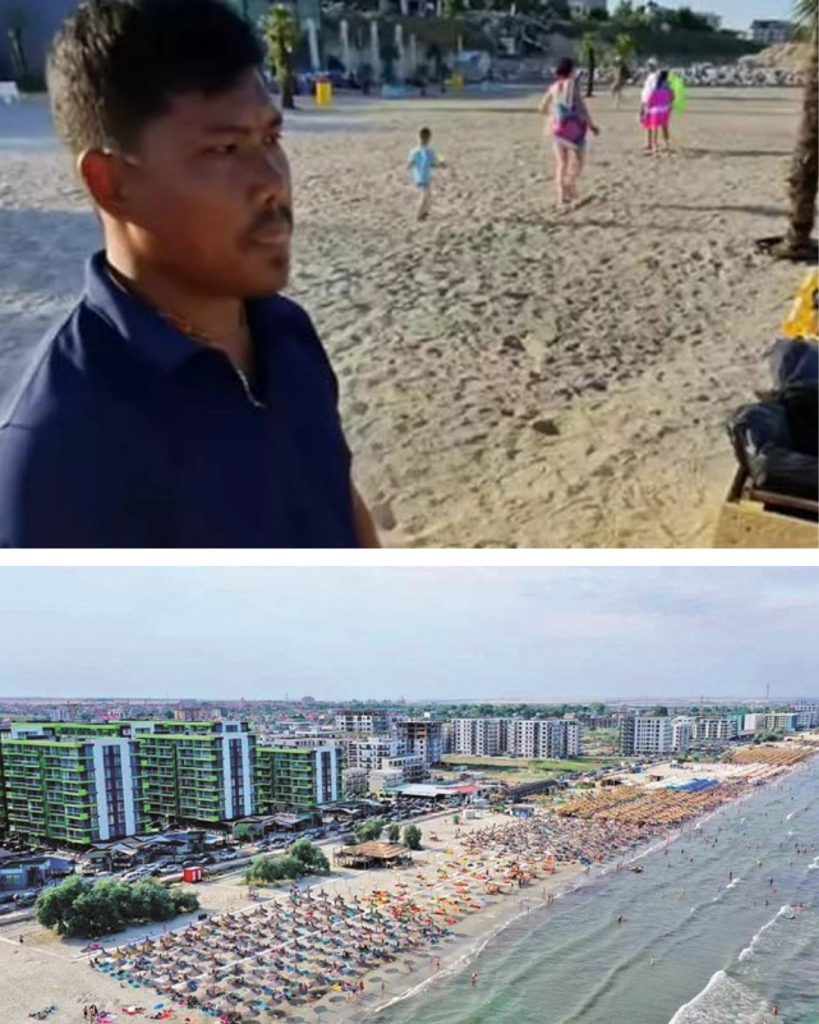 Ce salariu are un nepalez care strânge gunoiul pe plaja din Mamaia. Turiștilor nu le-a venit să creadă câți bani ia!