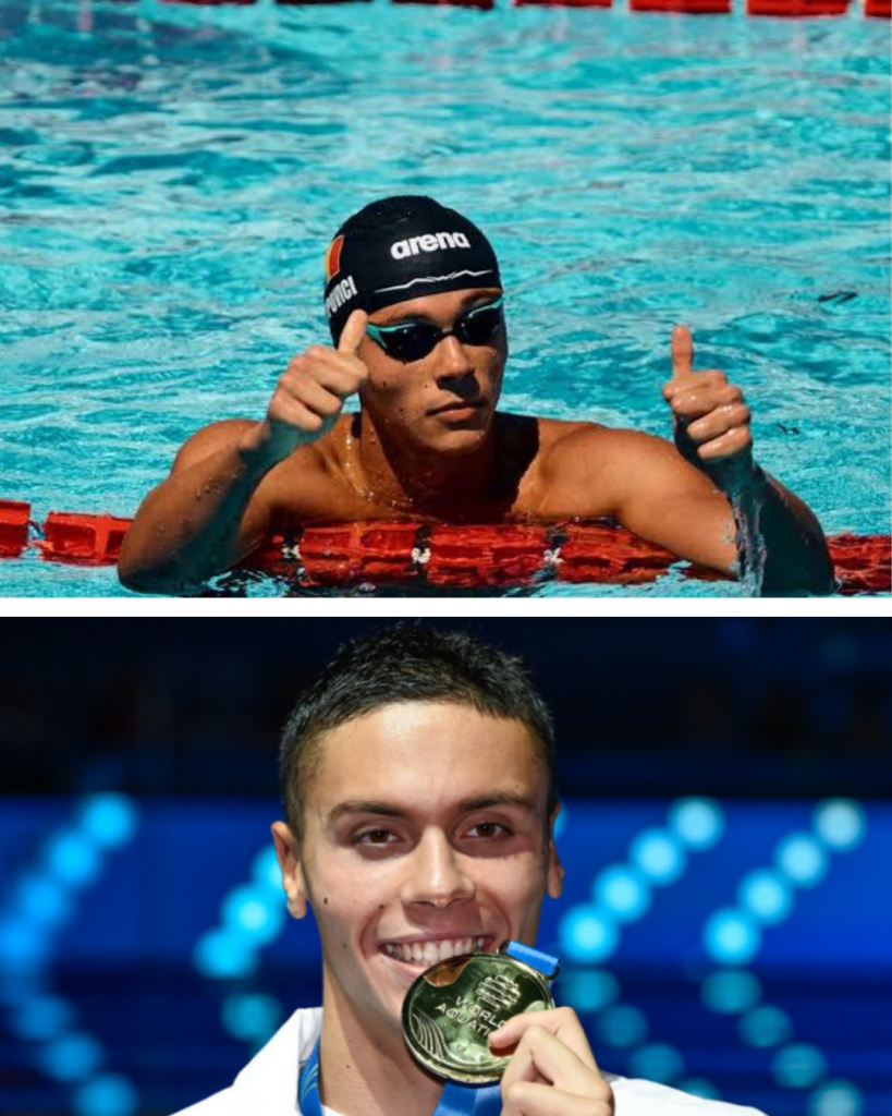 Aur din nou pentru David Popovici la 200 m liber! Un nou record și încă o demonstrație de valoare.