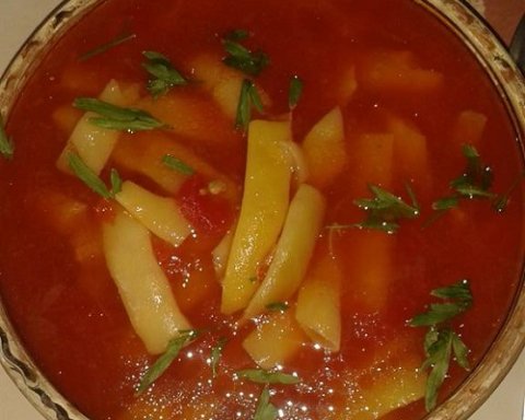Ciorba de fasole păstăi late