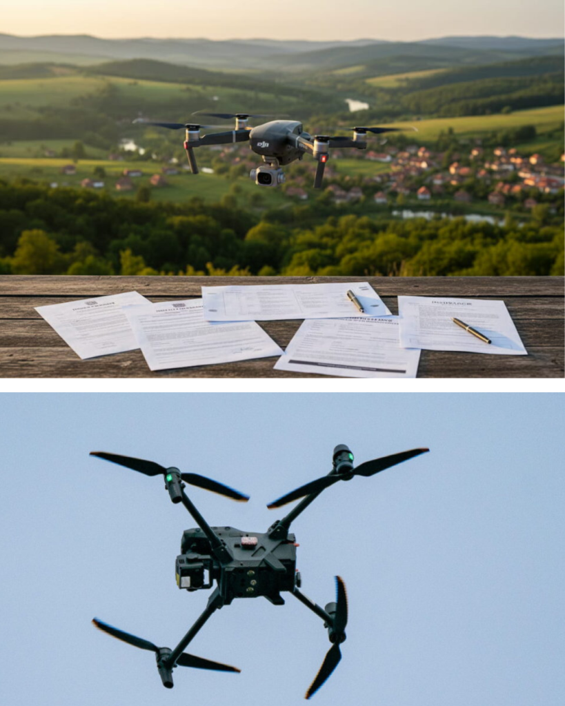Statul măsoară proprietățile cu drona. Ce riști dacă ai gardul pus greșit în intravilan