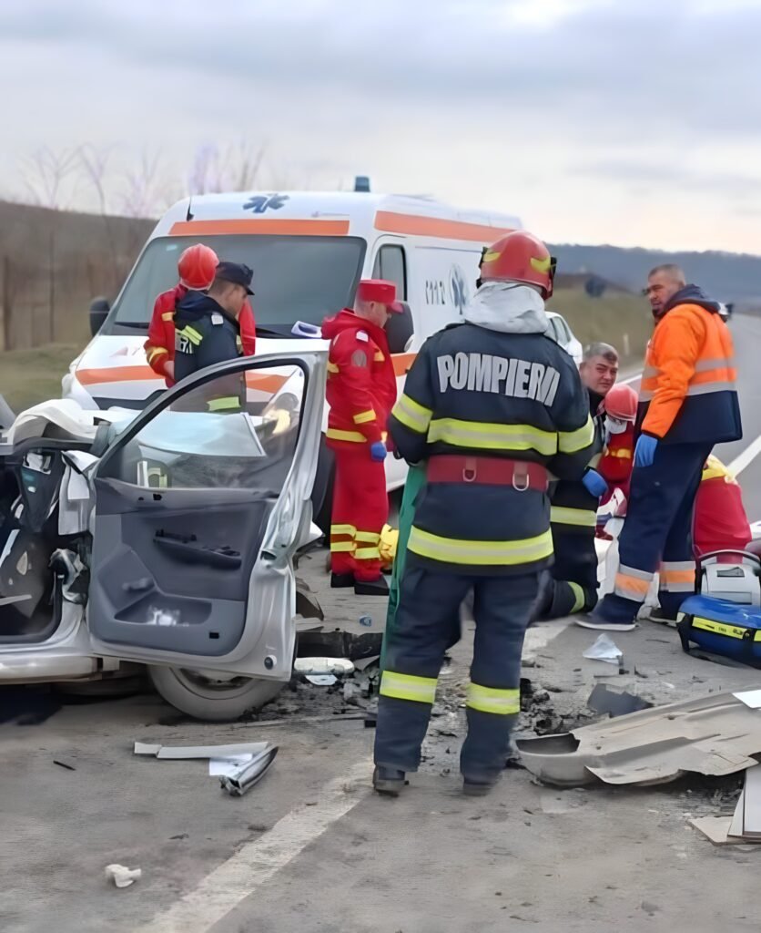 Accident cu 6 răniți pe DN 22, lângă Sibioara. Elicopter SMURD solicitat