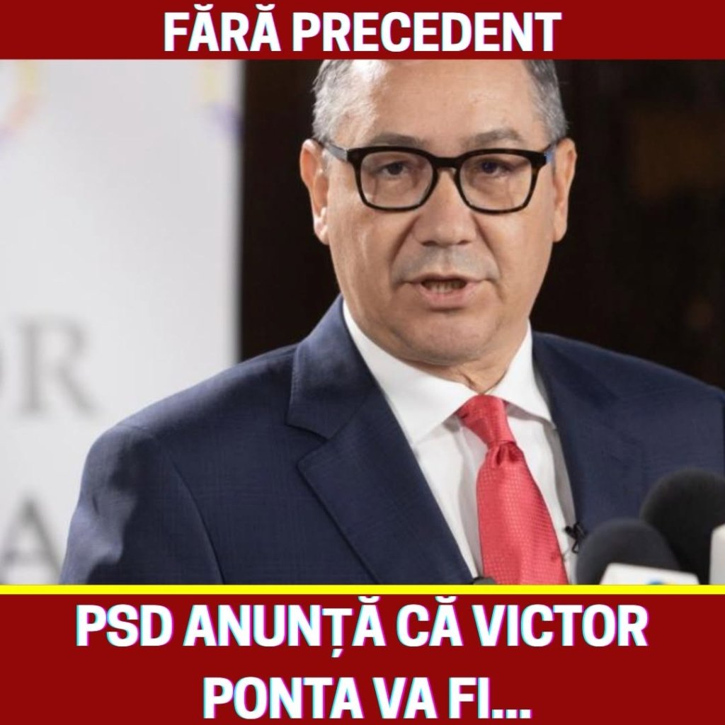Bomba anului în politică! Victor Ponta revine în forță, iar PSD îl pune în funcția de…