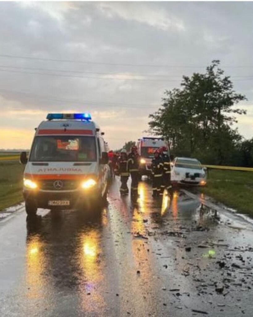 Marius, 18 ani, mort în accident pe DJ 608. Doi răniți