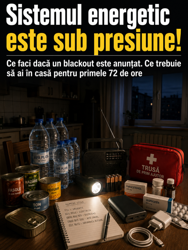Ce trebuie să ai în casă dacă alimentarea se oprește câteva ore