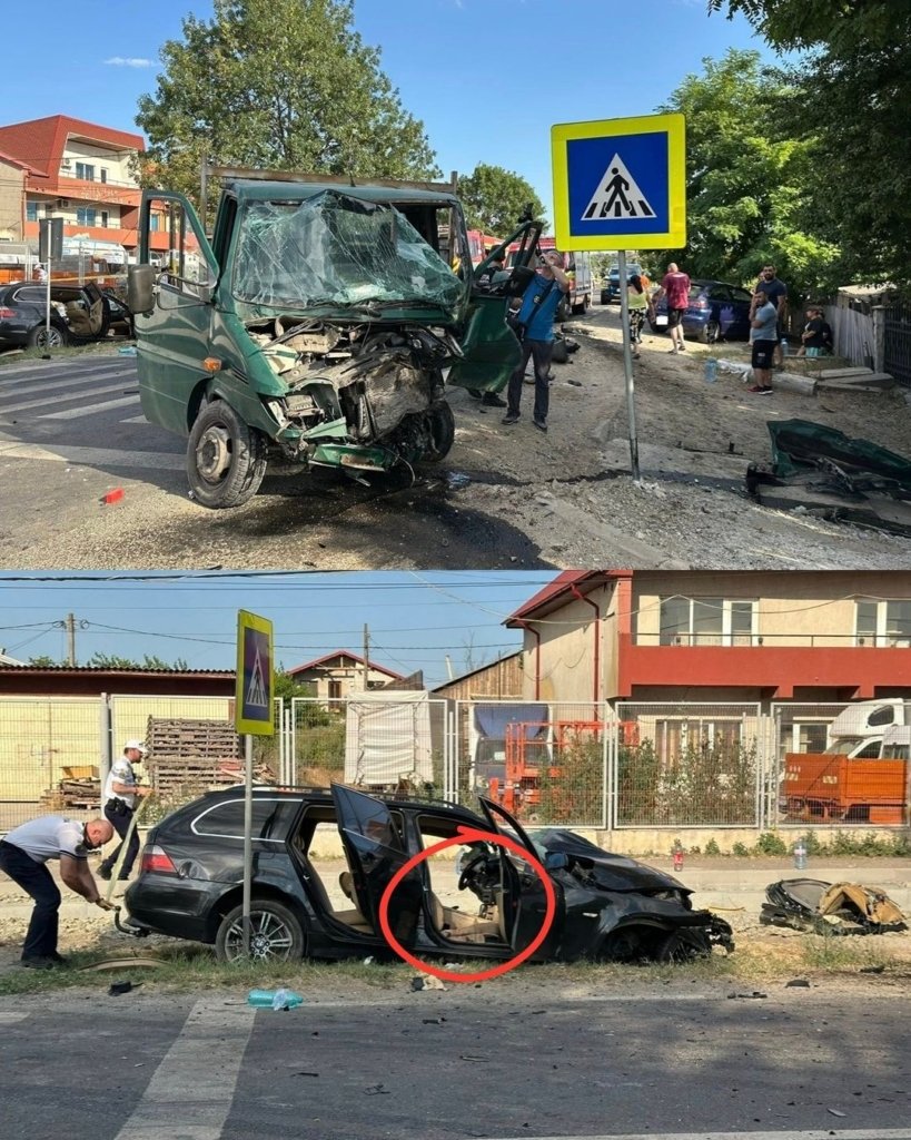 Accident pe DJ 711, în Racovița. Cinci răniți după coliziunea a două mașini