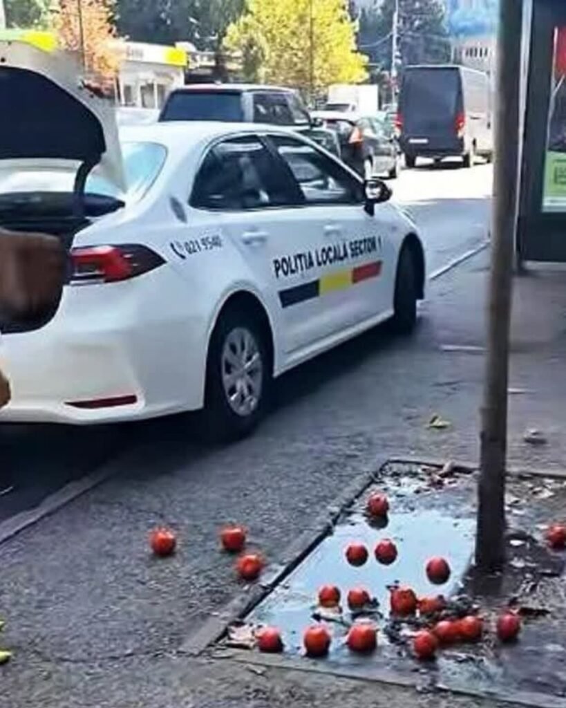 Polițist local din Sector 1, cercetat disciplinar după ce a aruncat marfa unei bătrâne