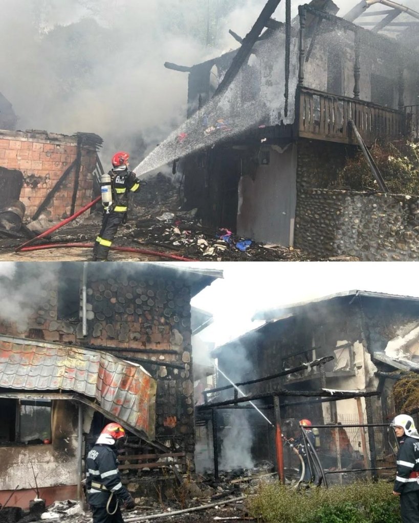 Incendiu la Mănăstirea Cășiel. Patru clădiri distruse, nicio victimă