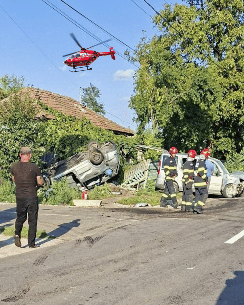 Accident cu cinci răniți în Brăila. Șofer sub influența alcoolului a fugit