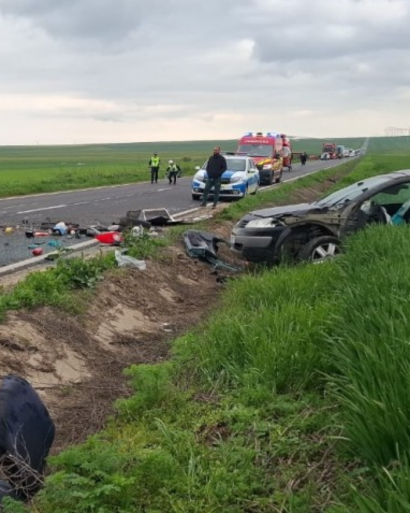 Accident grav în Constanța pe DN22. O persoană a murit, trei sunt rănite