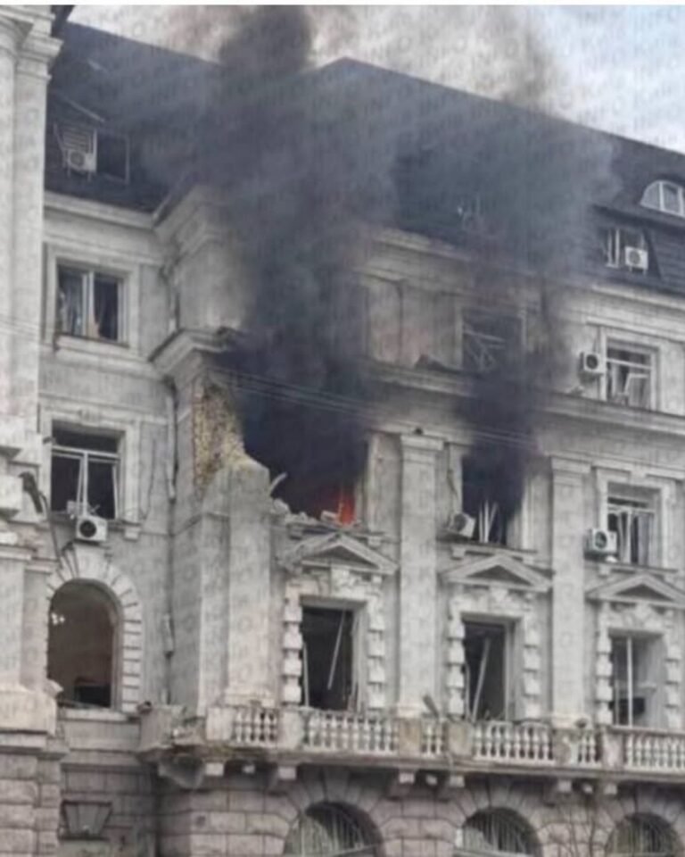 Sediul SBU din Kiev, lovit de o dronă rusă. 12 răniți