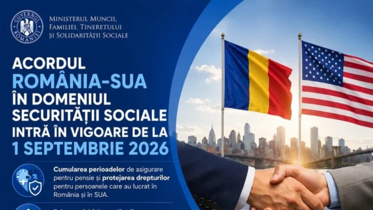 Acordul România-SUA privind pensiile intră în vigoare la 1 septembrie. Ce se schimbă pentru români